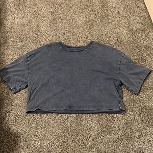 Gray/Blue Colsie Crop Top // Size S